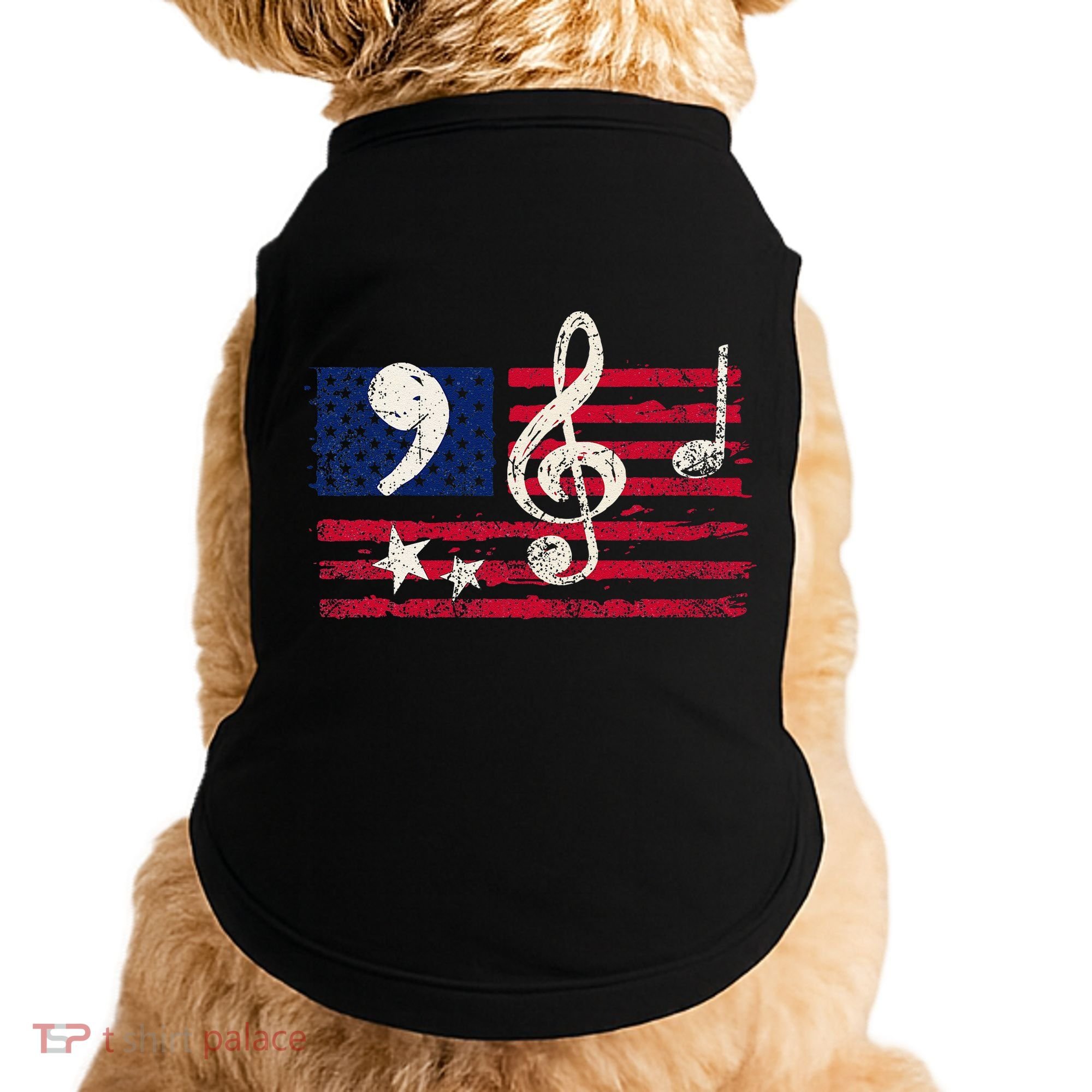 Comma La Music Notes Music Teacher Elections Kamala Harris Doggie Tank