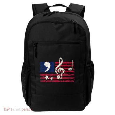 Comma La Music Notes Music Teacher Elections Kamala Harris Backpack
