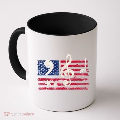 Comma La Music Notes Music Teacher Elections Kamala Harris Coffee Mug