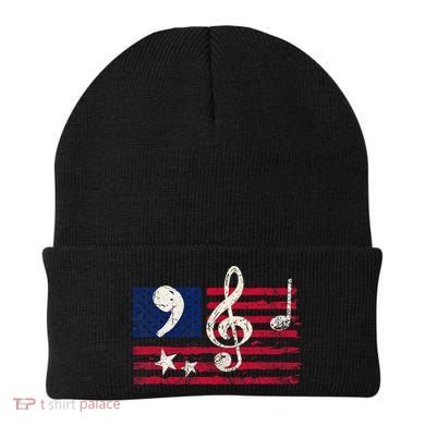 Comma La Music Notes Music Teacher Elections Kamala Harris Beanie