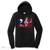 Comma La Music Notes Music Teacher Elections Kamala Harris Women's Hoodie thumb 0