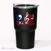 Comma La Music Notes Music Teacher Elections Kamala Harris Tumbler thumb 0