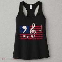 Comma La Music Notes Music Teacher Elections Kamala Harris Women's Tank Top thumb 3