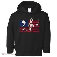 Comma La Music Notes Music Teacher Elections Kamala Harris Toddler Hoodie thumb 0