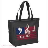 Comma La Music Notes Music Teacher Elections Kamala Harris Tote Bag thumb 2