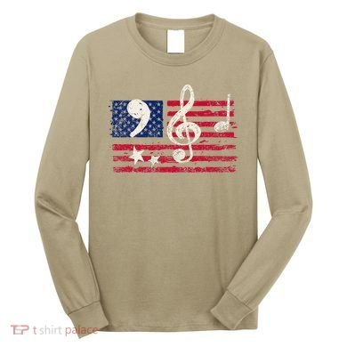 Comma La Music Notes Music Teacher Elections Kamala Harris Long Sleeve Shirt