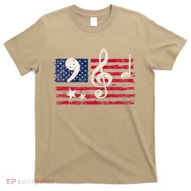 Comma La Music Notes Music Teacher Elections Kamala Harris T-Shirt