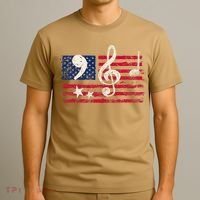 Comma La Music Notes Music Teacher Elections Kamala Harris T-Shirt thumb 3
