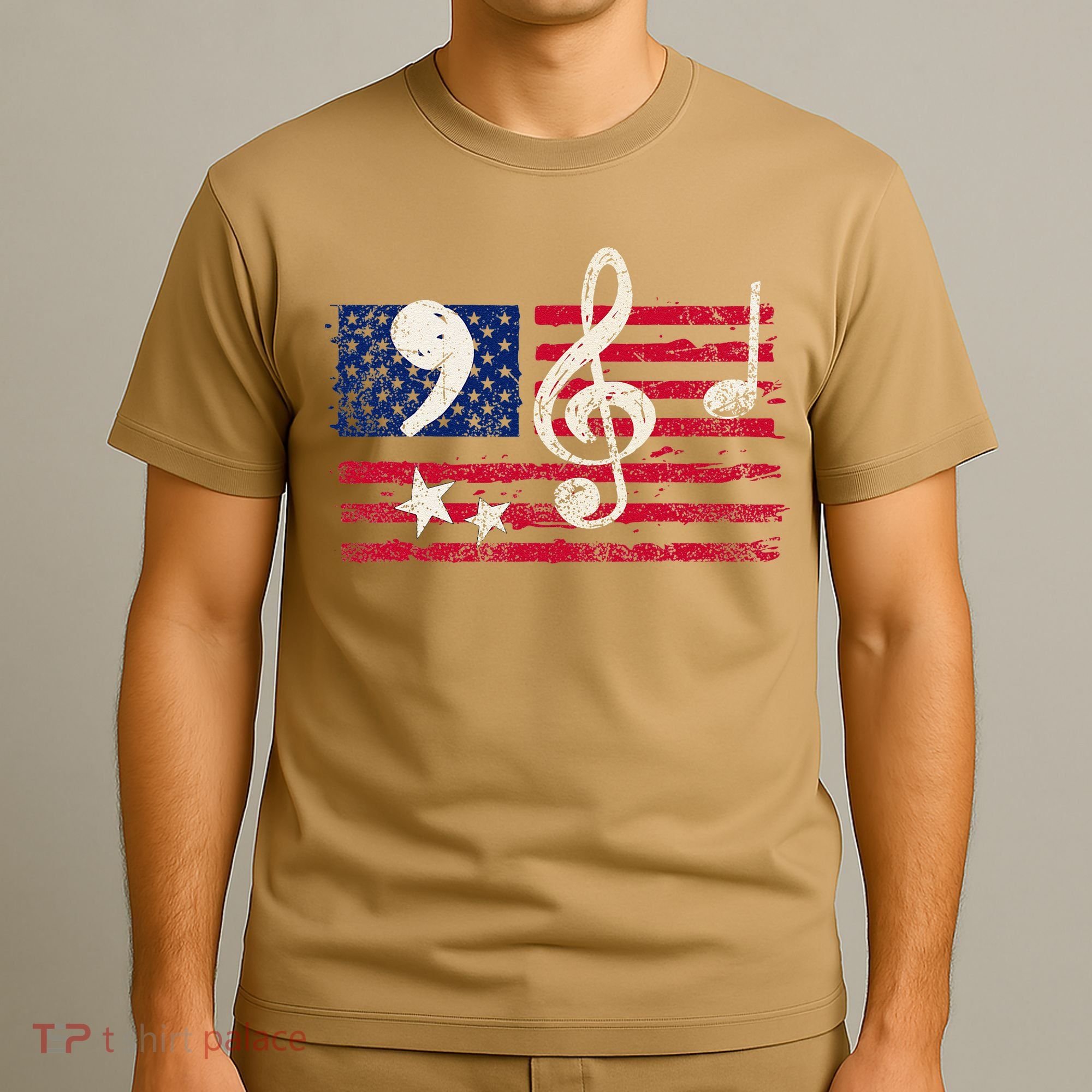 Comma La Music Notes Music Teacher Elections Kamala Harris T-Shirt