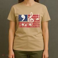Comma La Music Notes Music Teacher Elections Kamala Harris T-Shirt thumb 4