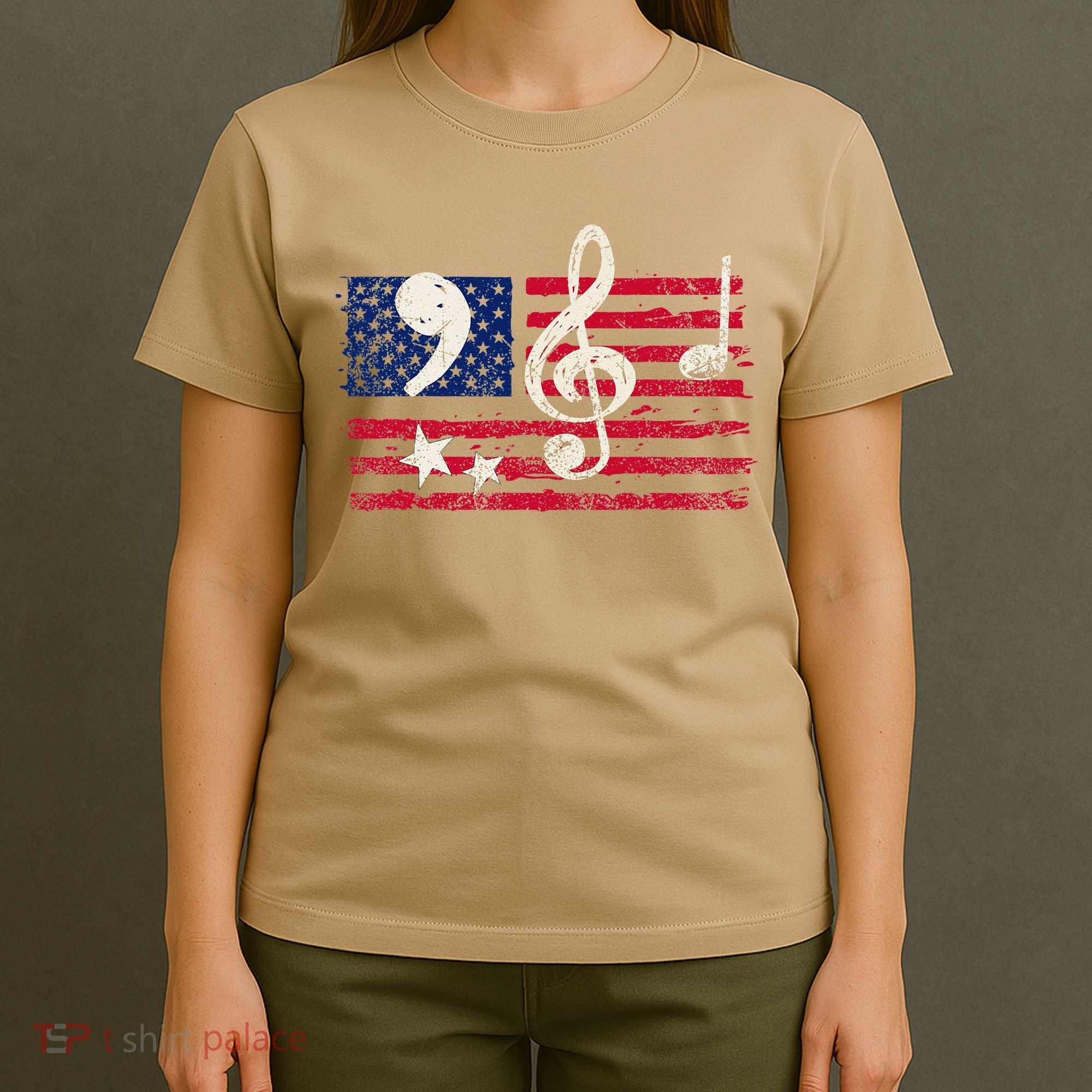 Comma La Music Notes Music Teacher Elections Kamala Harris T-Shirt