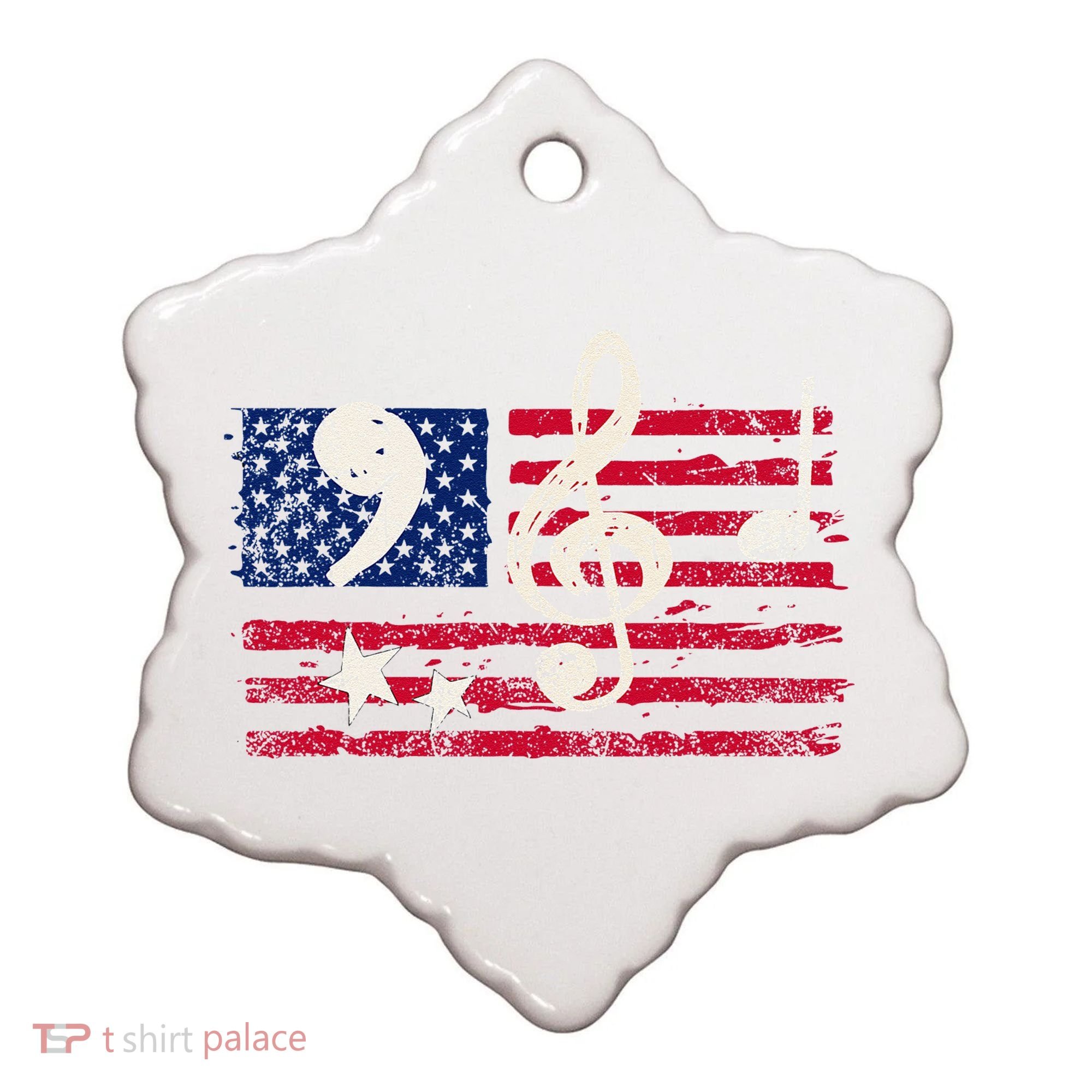 Comma La Music Notes Music Teacher Elections Kamala Harris Ceramic Ornament