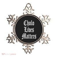 Cholo Lives Matter Latino Mexican Raza Chicano Oldies Brown Ornament thumb 0