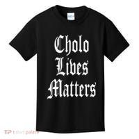 Cholo Lives Matter Latino Mexican Raza Chicano Oldies Brown Kids T-Shirt thumb 0