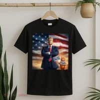 Cat Lives Matter Vote For Trump Usa Flag Funny Election T-Shirt thumb 2