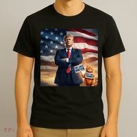 Cat Lives Matter Vote For Trump Usa Flag Funny Election T-Shirt thumb 3