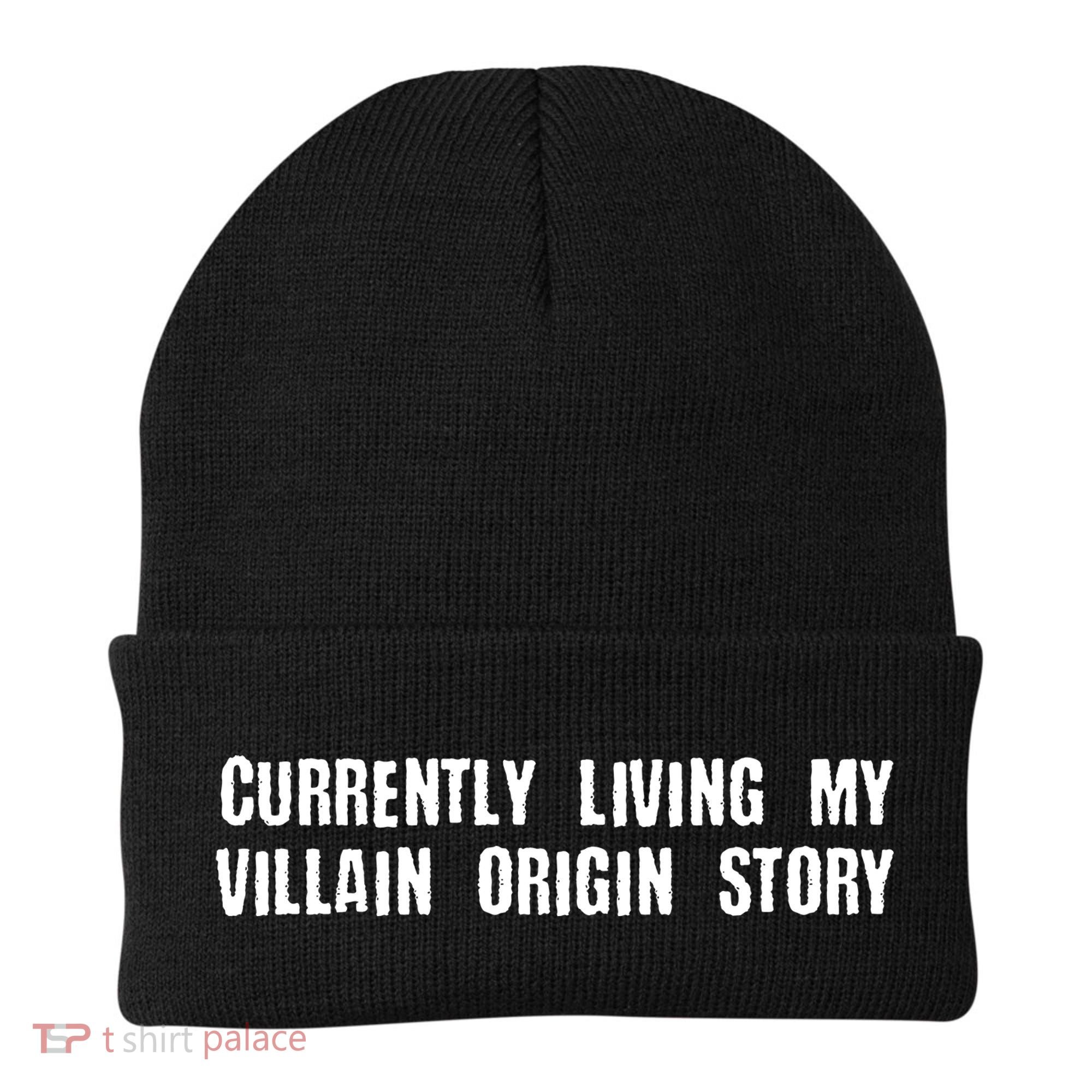 Currently Living My Villian Origin Story Beanie