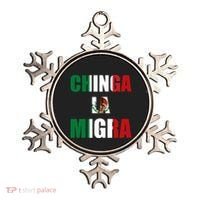 Chinga La Migra Pro Immigration Ornament thumb 0