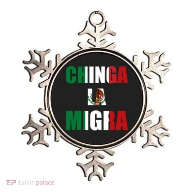 Chinga La Migra Pro Immigration Ornament