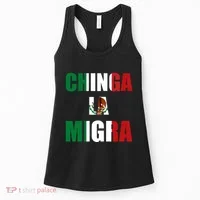 Chinga La Migra Pro Immigration Women's Tank Top thumb 0