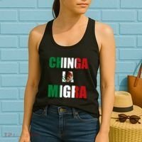 Chinga La Migra Pro Immigration Women's Tank Top thumb 2