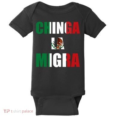Chinga La Migra Pro Immigration Baby Bodysuit