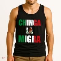 Chinga La Migra Pro Immigration Tank Top thumb 3