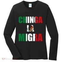 Chinga La Migra Pro Immigration Women's Long Sleeve Shirt thumb 0