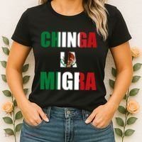 Chinga La Migra Pro Immigration Women's T-Shirt thumb 2