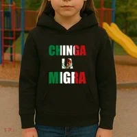 Chinga La Migra Pro Immigration Kids Hoodie thumb 3