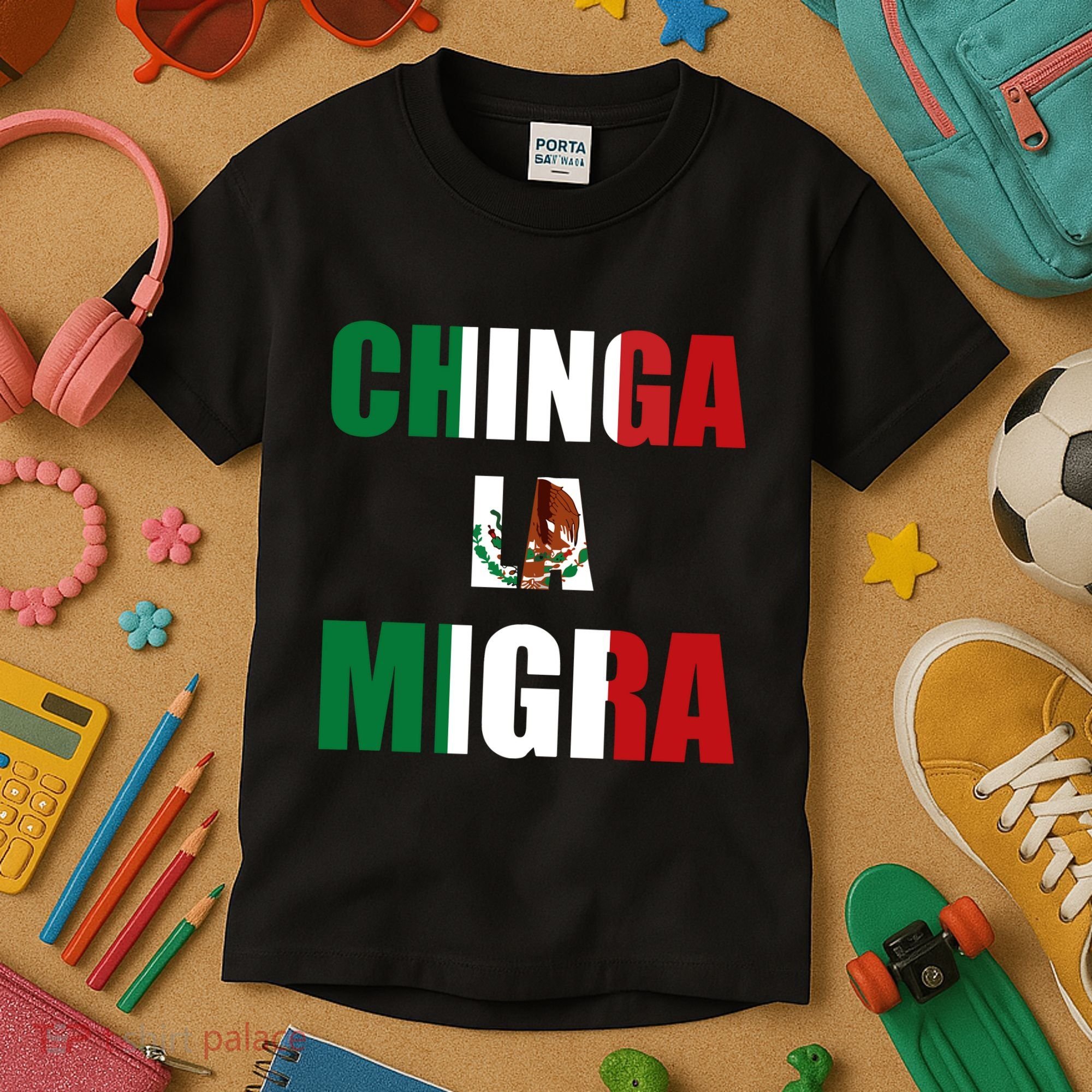 Chinga La Migra Pro Immigration Kids T-Shirt