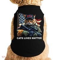 Cats Lives Matter Funny Trump 2024 Cat Maga Gift Doggie Tank thumb 0