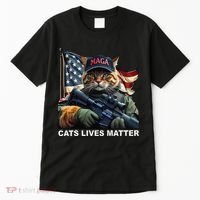Cats Lives Matter Funny Trump 2024 Cat Maga Gift Tall T-Shirt thumb 0