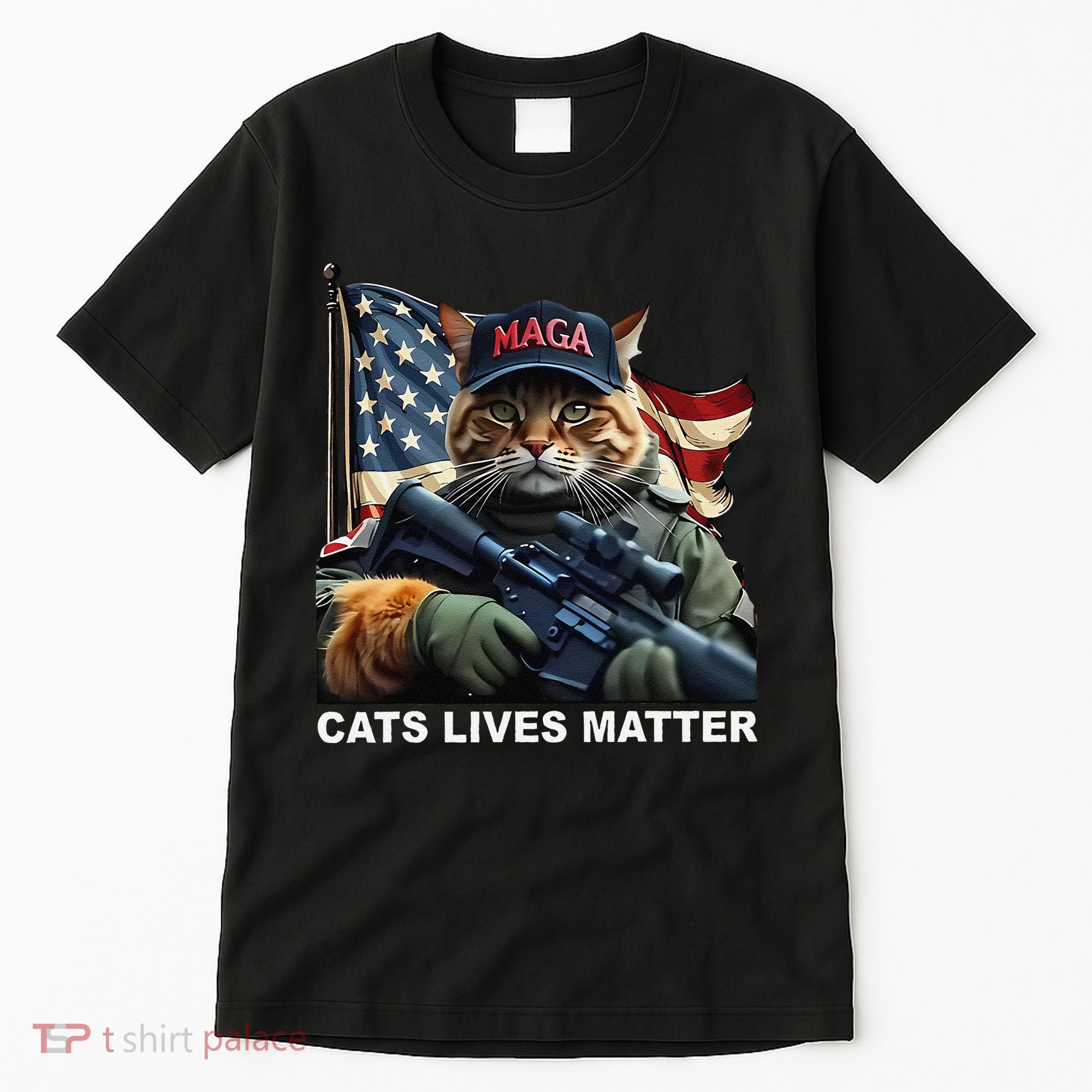 Cats Lives Matter Funny Trump 2024 Cat Maga Gift Tall T-Shirt