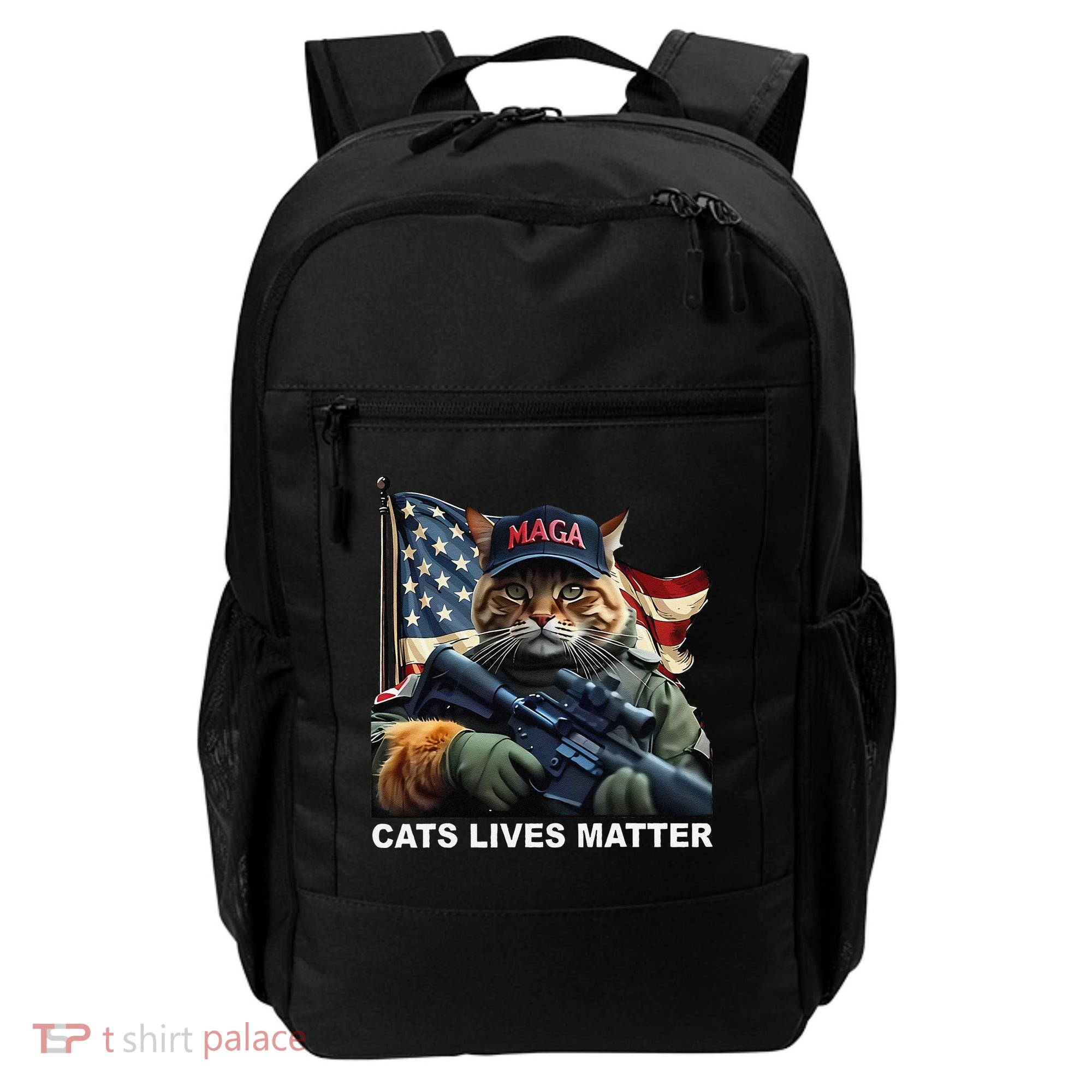 Cats Lives Matter Funny Trump 2024 Cat Maga Gift Backpack