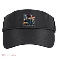 Cats Lives Matter Funny Trump 2024 Cat Maga Gift Adult Drive Performance Visor thumb 0
