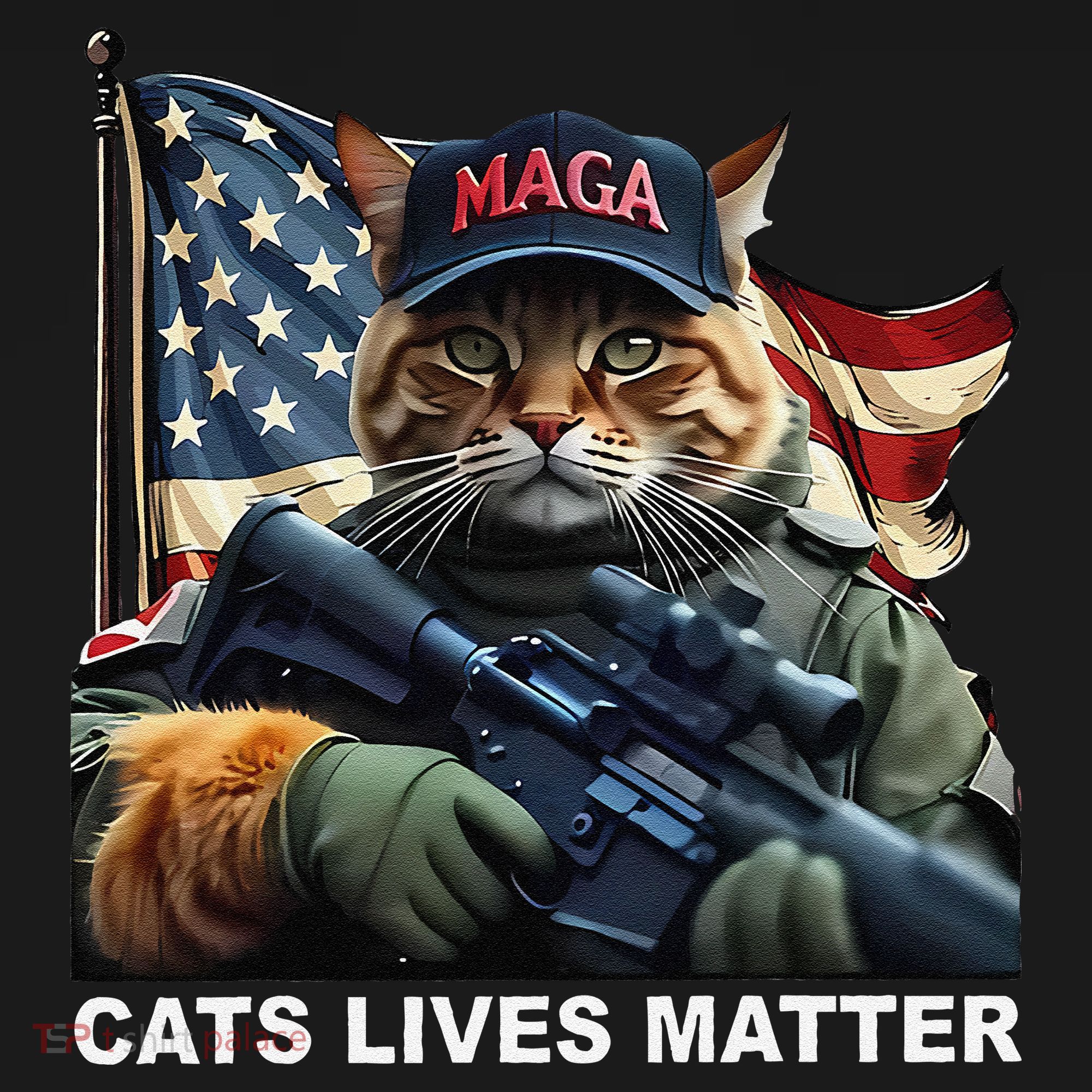 Cats Lives Matter Funny Trump 2024 Cat Maga Gift Women's Hoodie