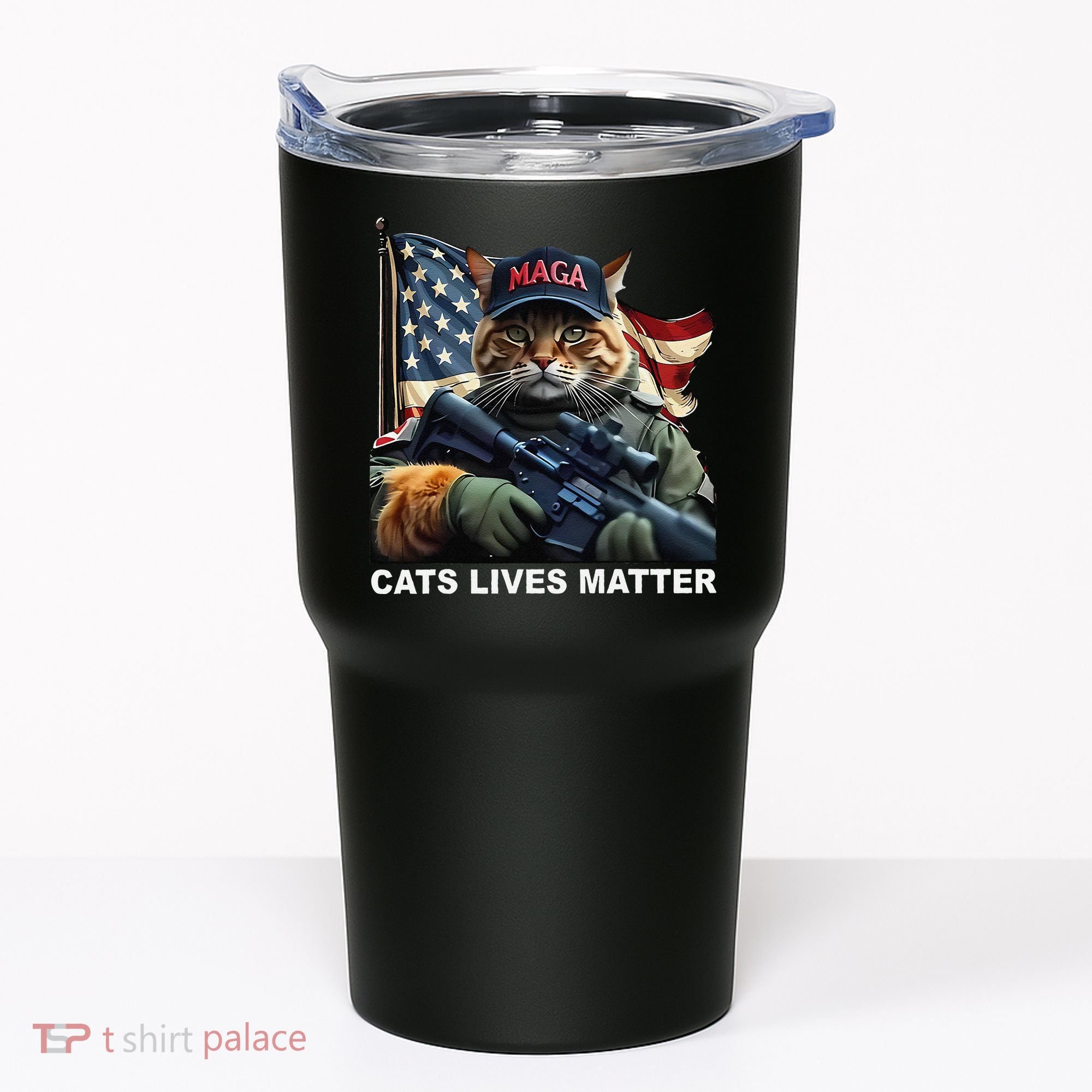 Cats Lives Matter Funny Trump 2024 Cat Maga Gift Tumbler