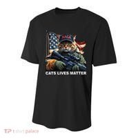 Cats Lives Matter Funny Trump 2024 Cat Maga Gift Youth Performance Sprint T-Shirt thumb 0