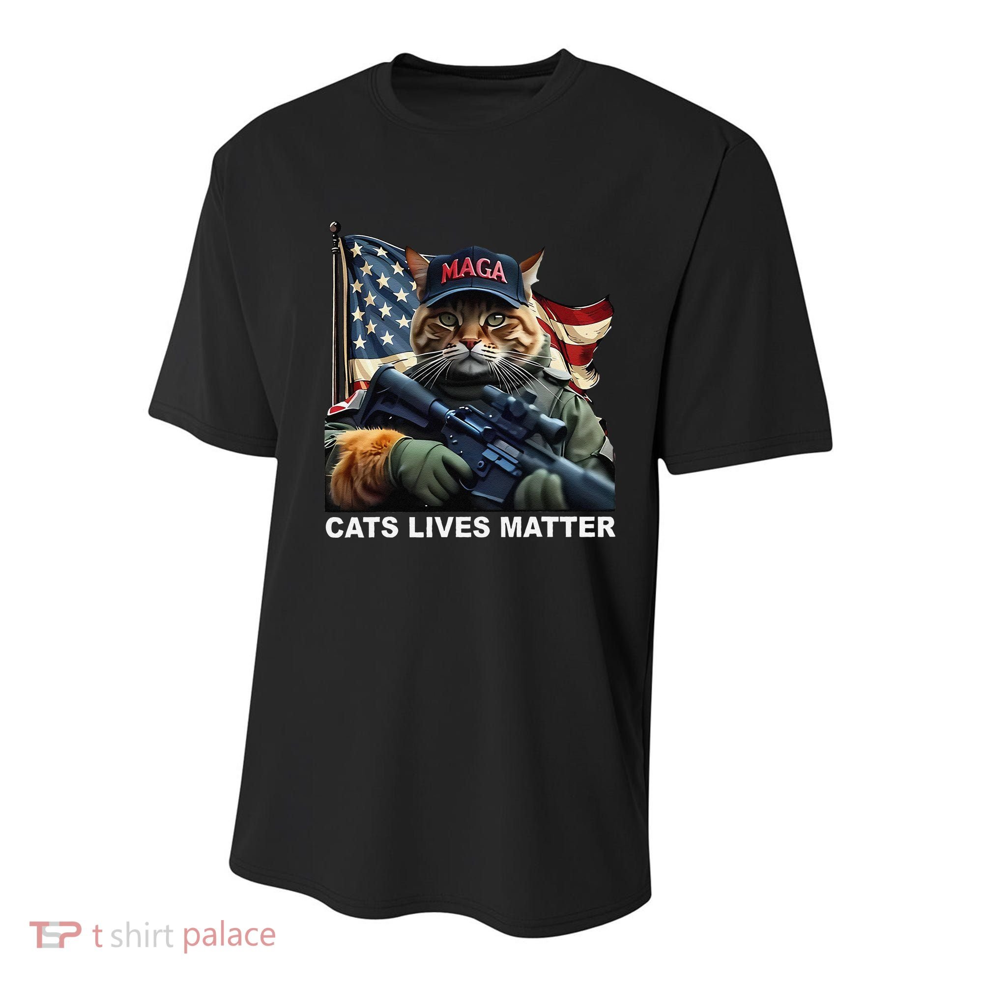 Cats Lives Matter Funny Trump 2024 Cat Maga Gift Youth Performance Sprint T-Shirt