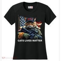 Cats Lives Matter Funny Trump 2024 Cat Maga Gift Women's Cooling Performance Crew T-Shirt thumb 0
