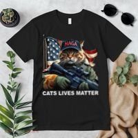 Cats Lives Matter Funny Trump 2024 Cat Maga Gift Premium T-Shirt thumb 2
