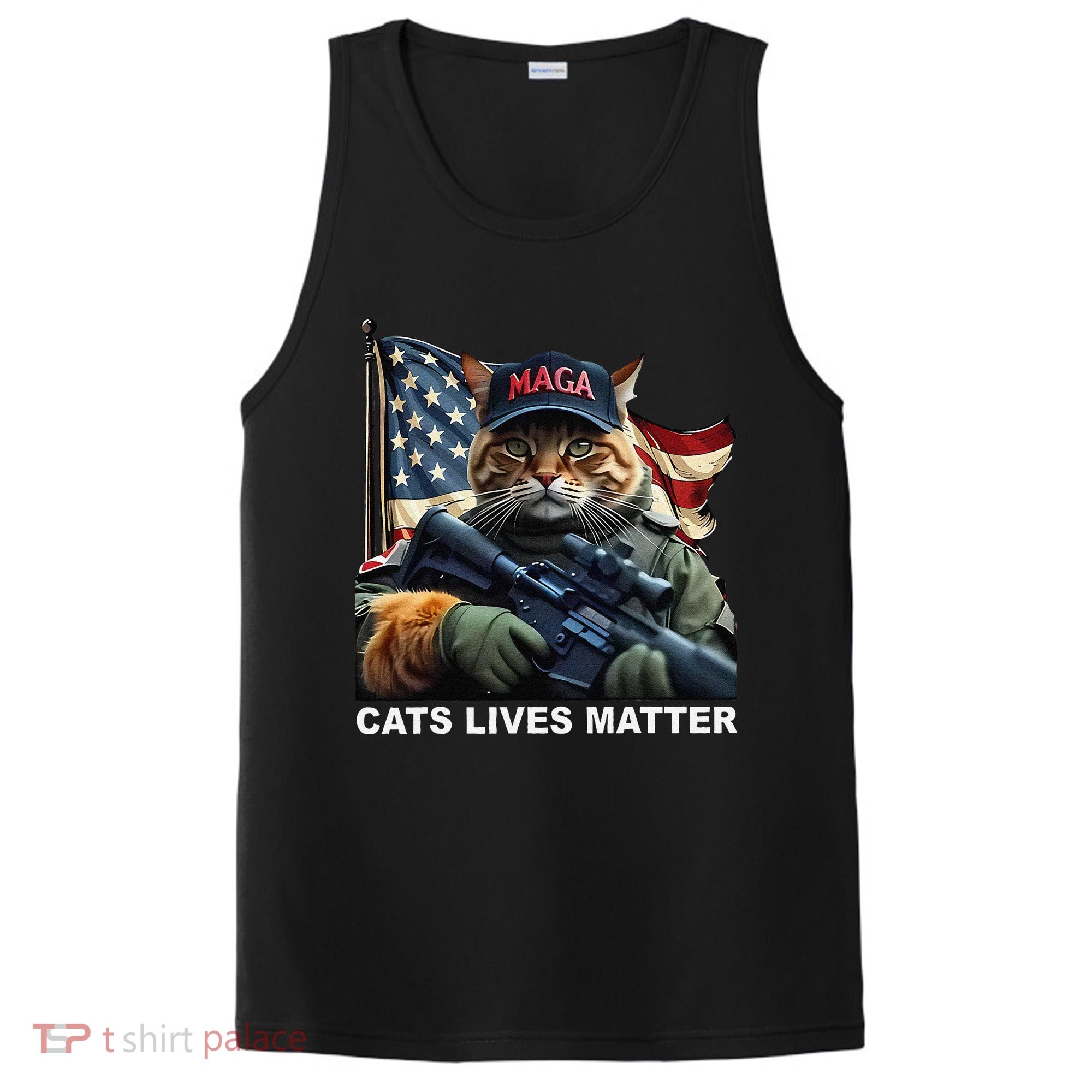 Cats Lives Matter Funny Trump 2024 Cat Maga Gift PosiCharge Competitor Tank
