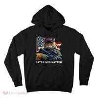 Cats Lives Matter Funny Trump 2024 Cat Maga Gift Tall Hoodie thumb 0