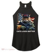 Cats Lives Matter Funny Trump 2024 Cat Maga Gift Women's Perfect Tri Rocker Tank thumb 0
