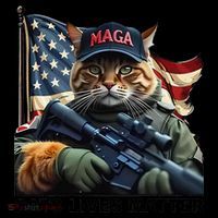 Cats Lives Matter Funny Trump 2024 Cat Maga Gift Kids Colorblock Raglan Jersey thumb 2
