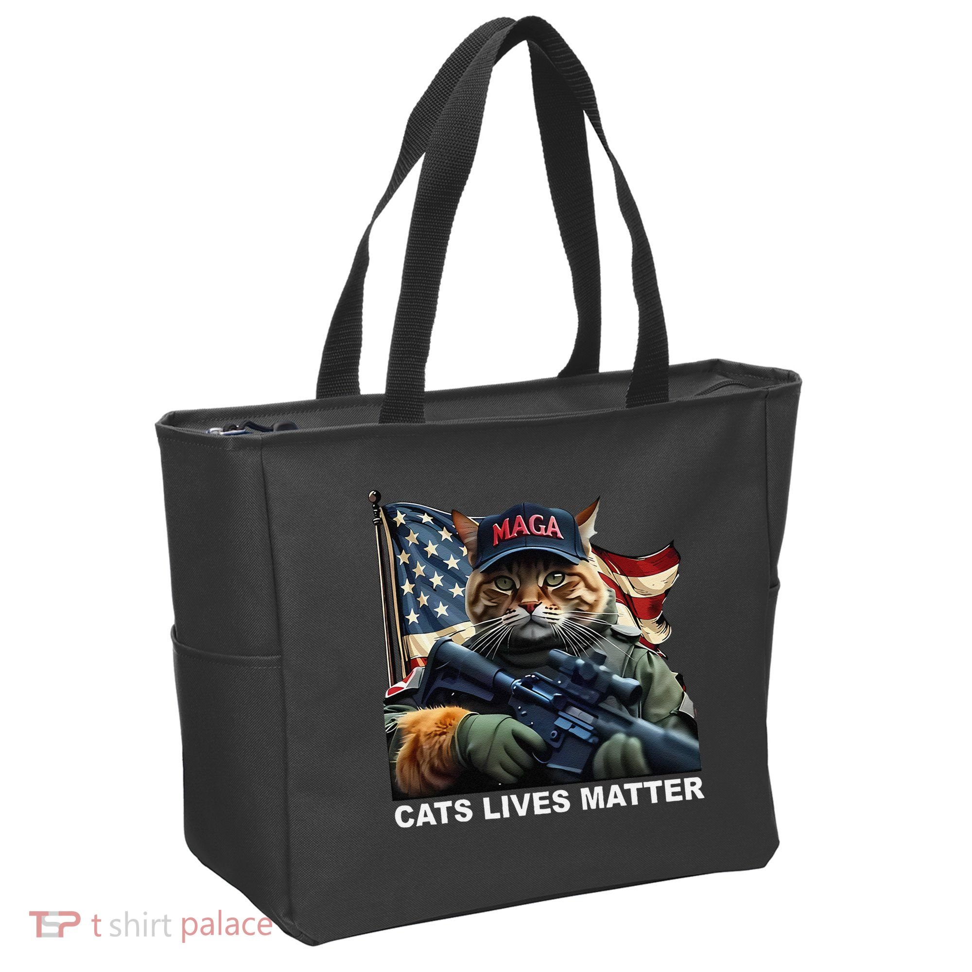 Cats Lives Matter Funny Trump 2024 Cat Maga Gift Tote Bag