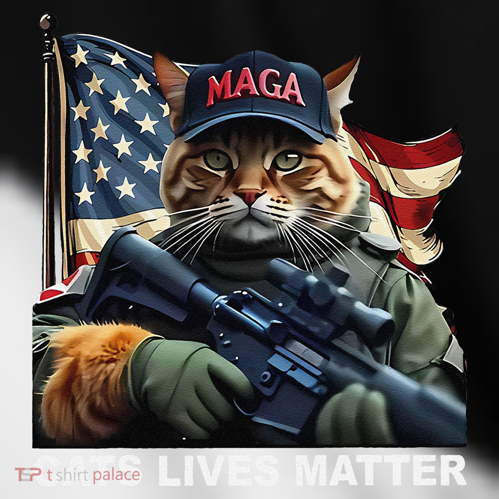 Cats Lives Matter Funny Trump 2024 Cat Maga Gift Toddler Fine Jersey T-Shirt
