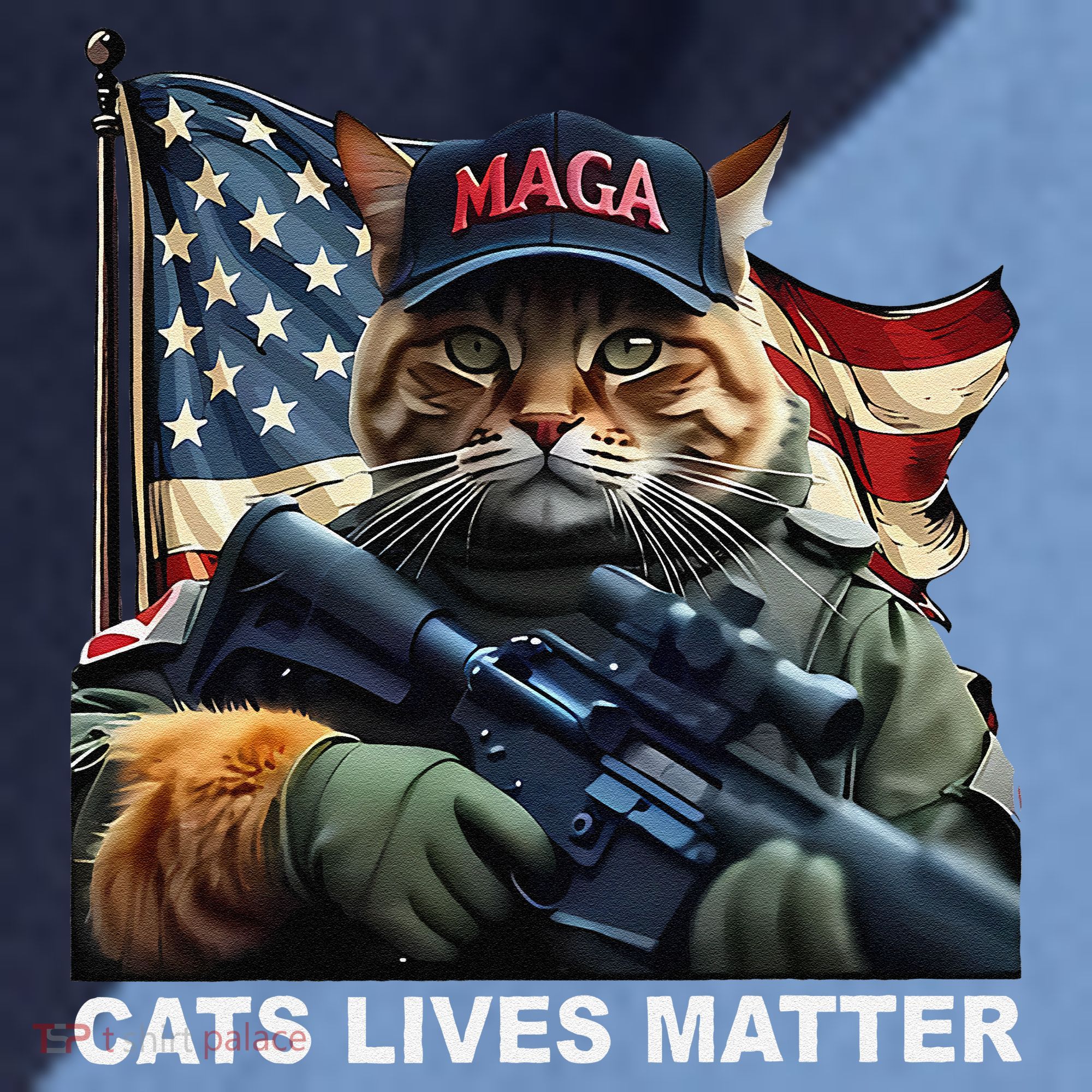 Cats Lives Matter Funny Trump 2024 Cat Maga Gift Raglan Baseball Sleeve Shirt