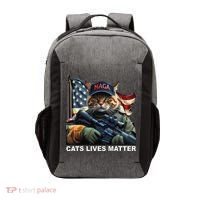 Cats Lives Matter Funny Trump 2024 Cat Maga Gift Vector Backpack thumb 0
